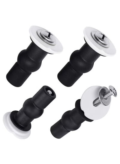 Buy 4 Pack Toilet Seat Hinges Screws Toilet Seat Fixings Fix Expanding Rubber Top Nuts Screws in Saudi Arabia