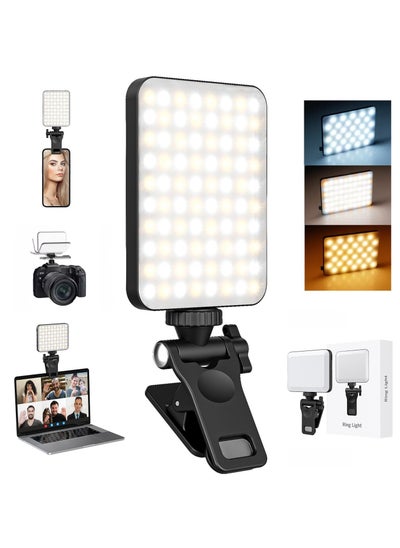 Buy Photography Light Clip on Phone Laptop,Video Light,Portable LED Camera Fill Light Panel,Pocket LED Phone Light,Dimmable 3 Lighting Effects,Rechargeable LED Lighting for Video Conference,TikTok,Youtube in Saudi Arabia