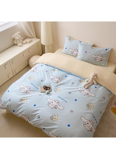 Buy 4-Piece Cinnamoroll Cotton Comfortable Set Fitted Sheet Set Children'S Day Gift Birthday Gift in Saudi Arabia