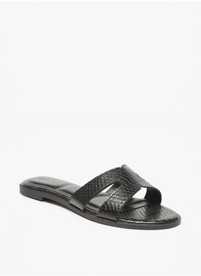 اشتري Women's Textured Slip-On Sandals في الامارات