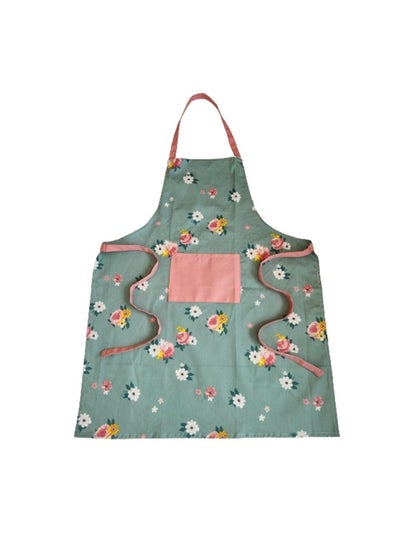 Buy Orchard Kitchen Apron- Floral (Green & Pink) in UAE