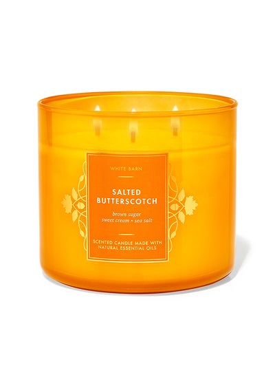 Buy Salted Butterscotch 3-Wick Candle in UAE