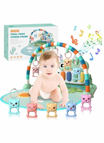 اشتري Baby Play Gym Mat Feature Pedal Piano Play Mat Musical Activity Center Kick Play Multi-Function ABS High Grade Plastic Piano Baby Gym and Fitness Rack for Newborn Toddler Infants في السعودية