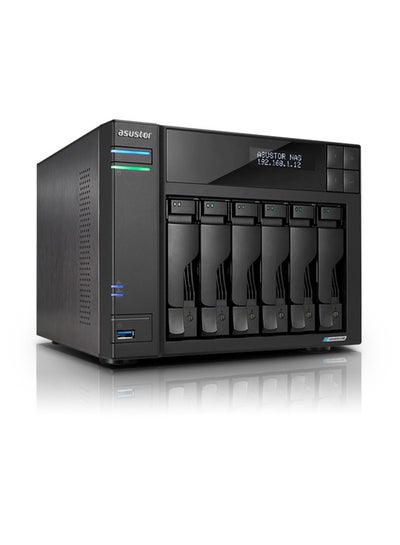 Buy Lockerstor 6 Gen2 AS6706T - 6 Bay NAS, Quad-Core 2.0 GHz CPU, 4X M.2 NVMe Slots, Dual 2.5GbE, Upgradable to 10GbE, 8GB DDR4 RAM, Content Creation Network Attached Storage (Diskless) in UAE