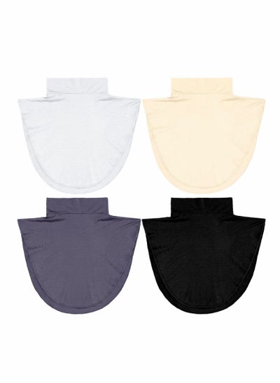 اشتري Fake Collar Detachable Turtleneck, Cotton Women's Mock Turtleneck, Winter Dickey Collar Wrap for Women, 4pcs في السعودية