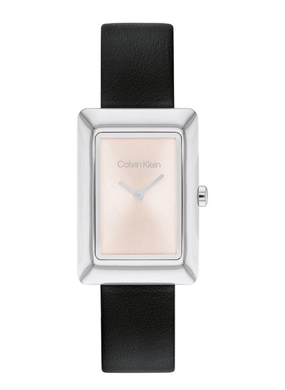 اشتري Women's Analog Rectangle Shape Leather Wrist Watch 25200400 - 22.5 Mm في الامارات