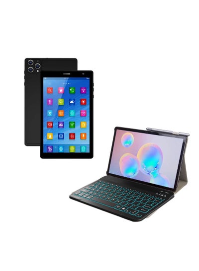 Buy 7 -Inch ITouch Smart Tablet X716 Android 12.1 Tab With 256GB ROM 8GB RAM Quad Core Wi-Fi 5G LTE Dual Sim with Wireless Keyboard and PU Tablet Cover in UAE