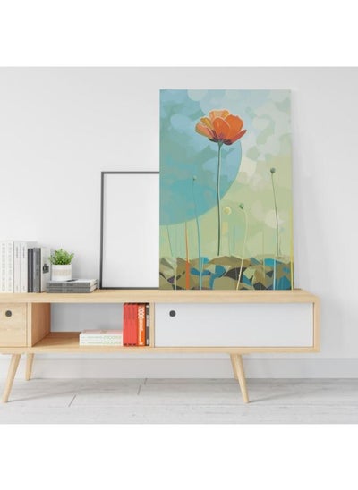 Buy Large Vertical Poppy Printed Canvas wall art in Egypt