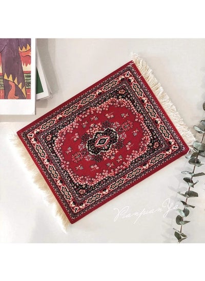 Buy Coasters for Cups-Persian Retro Style Coffee Mats with Tassel in UAE