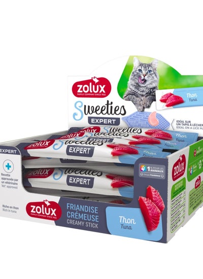 Buy zolux Sweeties Creamy Stick For Cat - Tuna, 48pcs/Box in UAE