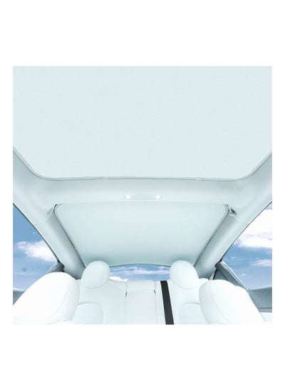 Buy Tesla Model 3 Roof Sunshade, Won't Sag Foldable Roof Sun Shade, Sun Protection Heat Insulation Cover Sunroof Shade for Tesla 2020 to 2022 Model 3 Car Accessory Skylight Glass Shade Sun Blocking in UAE