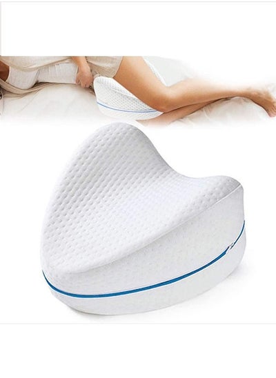 Buy Heart-Shaped Memory Cotton Leg Pillow,Leg and Knee Foam Support Pillow Soothing Pain Relief for Sciatica in Saudi Arabia