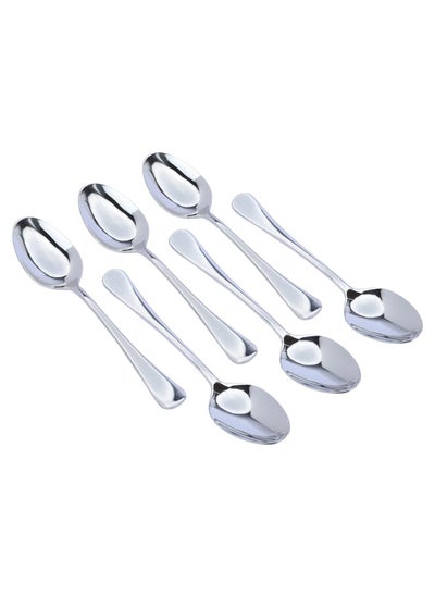 Buy Sola Plain Stainless Steel Spoons Set 6 Pieces in Saudi Arabia