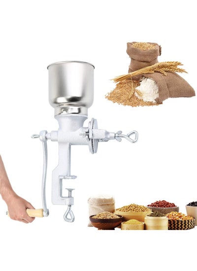 اشتري Cast Iron Manual Grain Mill, Grain Mill Seeds Mill Hand Operated Nut Seasoning Corn Coffee Flour Mill Kitchen Tools Equipment Special Food في الامارات