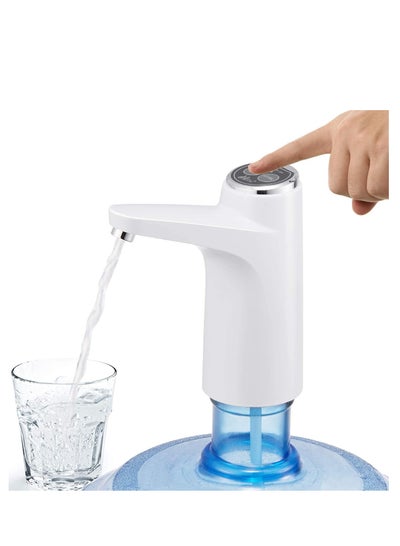 Buy VIO Automatic Water Dispenser Pump for Drinking Water Can, with Rechargeable Battery, Hassle-Free, Easy Clean, Avoid Bacterial Retention and Portable Water Pump for Home (white) in UAE