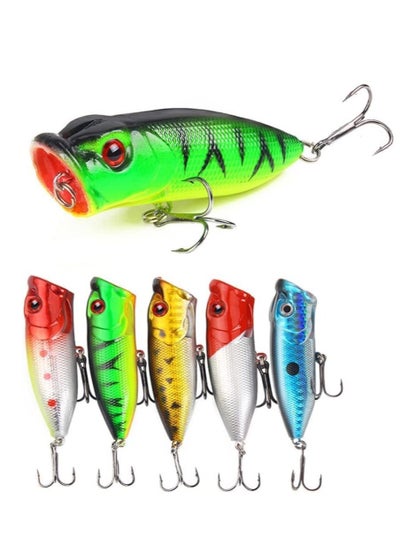 Buy Fishing Lures, 5Pcs Crank Bait Set Minnow Lures, Life-Like Swimbait Fishing Bait Crankbait, Bass Lures for Freshwater and Saltwater Trout Bass Salmon Fishing in Saudi Arabia