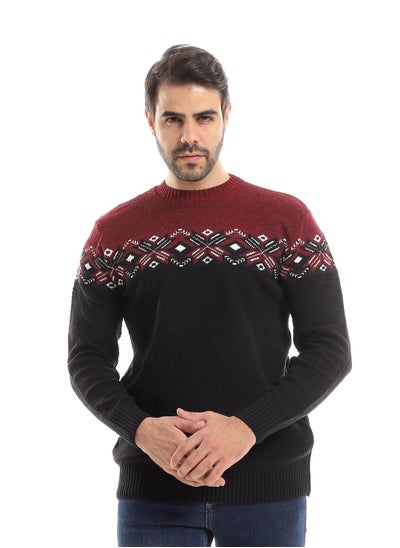 Buy Wool Mens Pullover With Multi Design in Egypt