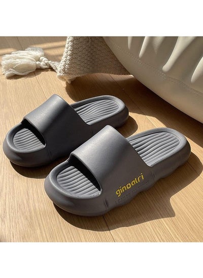 Buy Pillow Slippers for Women and Men Non Slip Quick Drying Shower Slides Bathroom Sandals Ultra Cushion Thick Sole in Saudi Arabia