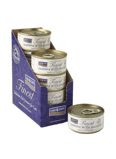 Buy Fish4Cats, Sardine with Anchovy, Wet Food For Cat - 70G X 10pcs in 1 Box in UAE