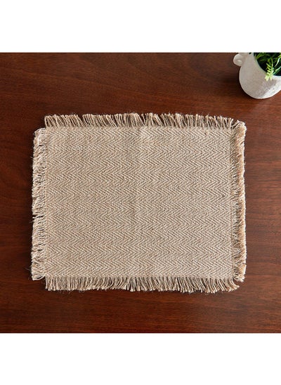 اشتري Natura Aish Jute Cotton Placemat 35 x 45 cm في الامارات