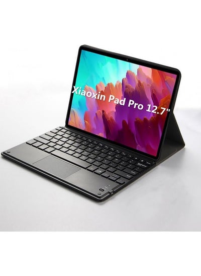 Buy Keyboard Cover Compatible with Lenovo Tab P12/Xiaoxin Pad Pro 12.7 inch 2023 (TB-370FU/TB-371FC), Leather Tablet Case with Removable Bluetooth Keyboard & Trackpad Mouse in Saudi Arabia