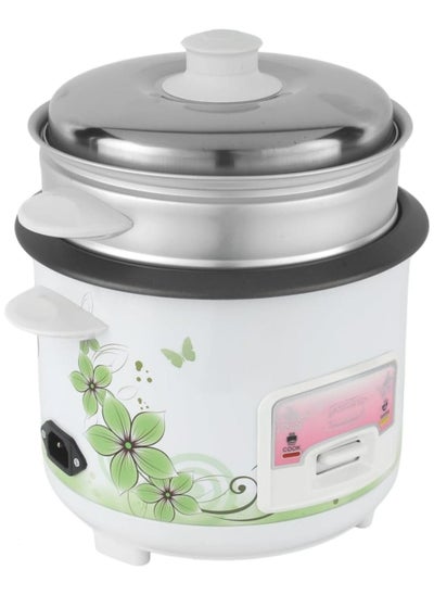 Buy Automatic Rice Cooker 1 Liter Capacity  3 in 1 Functions Cook Steam and Keep Warm  Aluminum Non-Stick Inner Pot  Rice Spoon and Measuring Cup 400 W in UAE