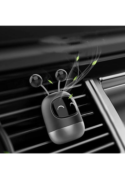 اشتري Car Air Freshener Vent Clip Robot Auto Air Freshener with 3 Aromatherapy Tablets Aromatherapy Diffuser for Car Vent Outlet Robot Universal Air Vent Clip Freshener for Vehicles (Smiley Eye) في السعودية