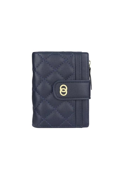 Buy Leather Wallet Dark Blue in UAE