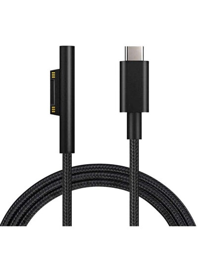 اشتري Surface Connect to USB-C Charging Braided Cable 15V/3A, Compatible with Microsoft Surface Pro 7/6/5/4/3, Surface Laptop 3/2/1, Surface Go, Surface Book(6FT) في السعودية