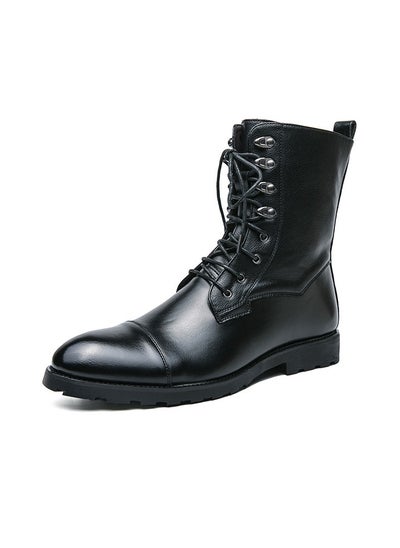 اشتري New Men's Casual Leather Boots في السعودية