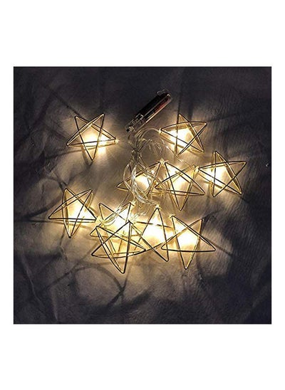 Buy (1 Set) Eid Mubarak Led Star Light String, 2M Ramadan Shape Interior, Bedroom Home Decoration Clear in Saudi Arabia