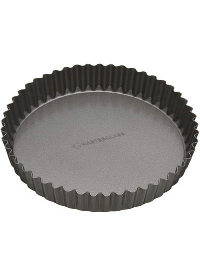 Buy Masterclass Non-Stick Fluted Loose Base Quiche Tin Round in UAE