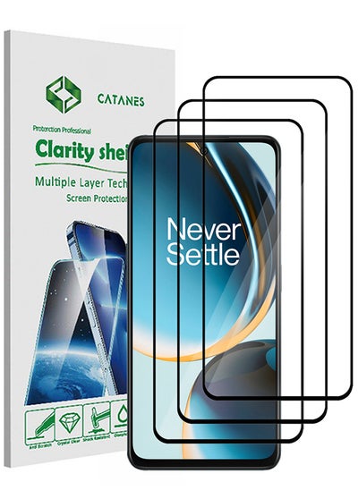 اشتري 3 Pack OnePlus Nord N30 Screen Protector 9H Hardness Scratch Resistance Screen Protector Touch Sensitive Case Friendly Tempered Glass Film في الامارات