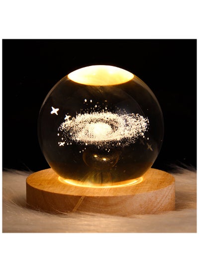 Buy Creative gift bedside illuminated crystal ball projection atmosphere night light in Saudi Arabia