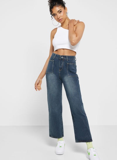 Buy Classic Mom Fit Jeans in UAE