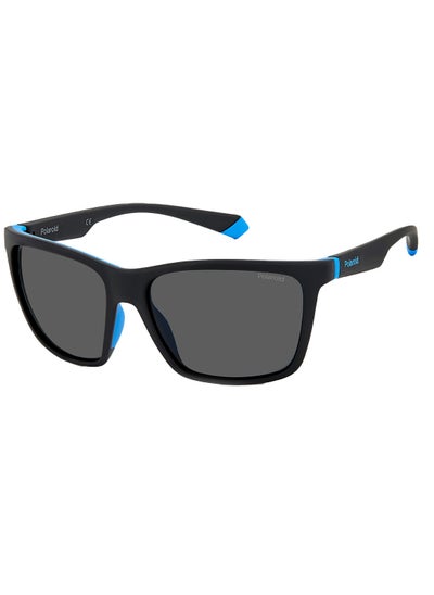 Buy Men Square Sunglasses PLD 2126/S  BLAKAZURE 58 in UAE