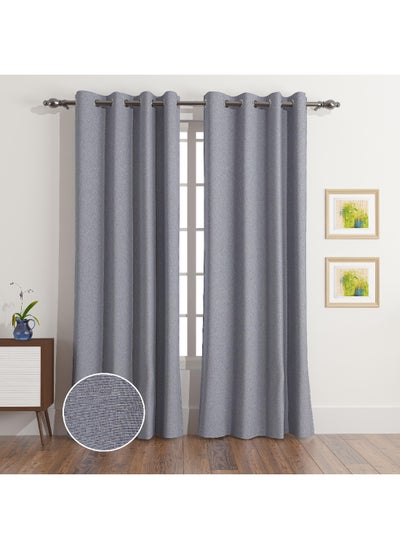 اشتري Portia 2-Piece Blackout Curtain Set 240 x 140 cm في الامارات