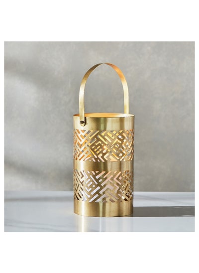 Buy Herin Metal Cutwork Hanging Lantern 15 x 25 x 15 cm in UAE