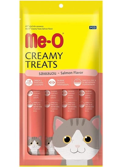 Buy ME-O Creamy CAT Treats - Salmon Flavor Pack of 12 in UAE