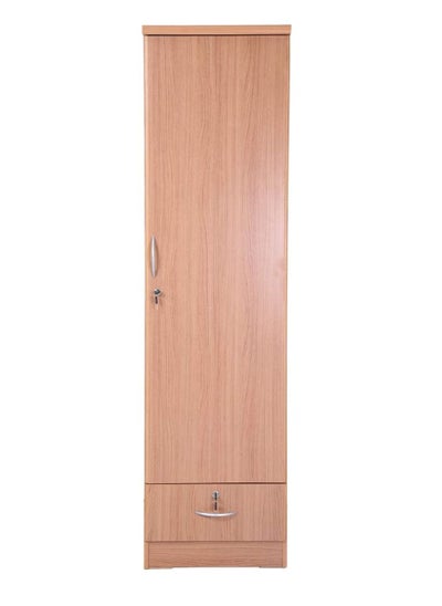 Buy Wood Wardrobe - Cabinet/Cupboard 1 Door Beige in UAE