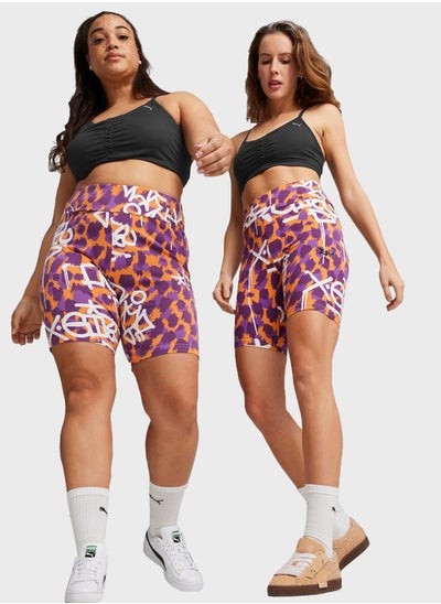 Buy X-Girl All Over Printed Short Tights in UAE