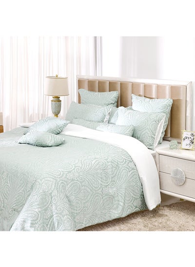 اشتري Marquis 9-Piece Comforter Set, Turquoise - 240x260 cm في الامارات