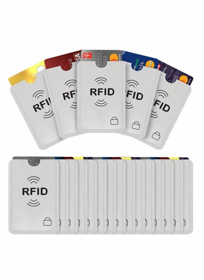 اشتري RFID Blocking Card Sleeves, Credit Protector Sleeves Anti-Theft Holder Holder, Contactless for Wallet Cards and Debit, ID & Key 20pcs في الامارات