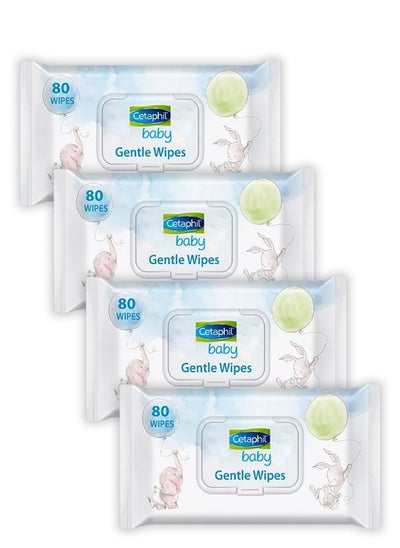 Buy Cetaphil Baby Gentle Wipes Ultra Sensitive, Pack of 4, 240 Wipes in UAE