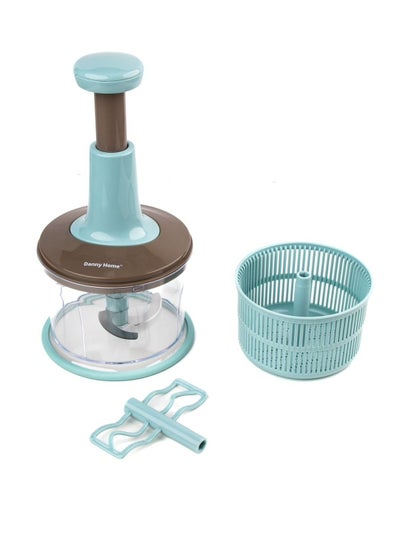 Buy Manual Press Vegetable Slicer 3 Blades Deluxe Tiffany in Saudi Arabia