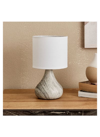 اشتري Clarc Ceramic Table Lamp With Marble Effect 14x23x14 cm في الامارات