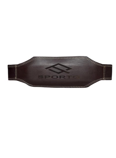 Buy Luxury natural leather weight lifting belt with lumbar support for training, fitness, bodybuilding, functional exercises, weightlifting and squat exercises from SportQ in Egypt