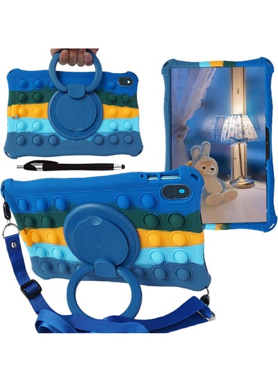 Buy Case Compatible with HONOR Pad 8 12 inch 2022 Released (HEY-W09),with 360 Rotating Handle Stand Case Shockproof Cover with Shoulder Strap/Pencil Holder/Stylus, Color-3 in UAE