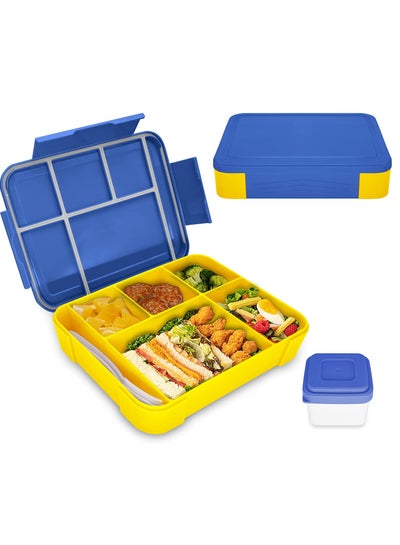 Buy Children's Lunch Box with Compartments - Blue in Saudi Arabia
