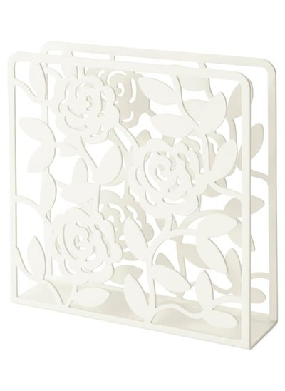 Buy LIKSIDIG Napkin holder, white, 16x16 cm in UAE